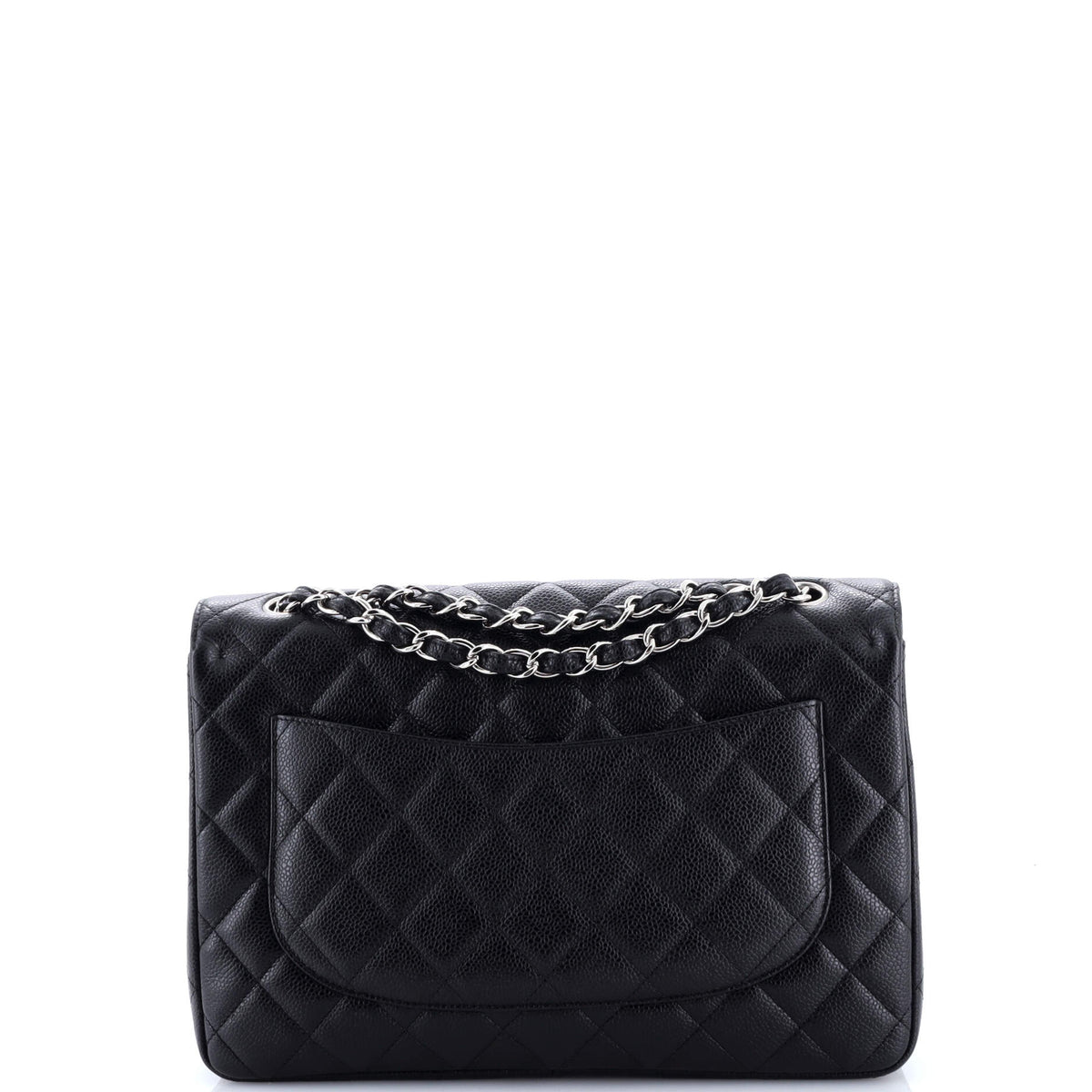 Vintage Classic Single Flap Bag Quilted Caviar Jumbo