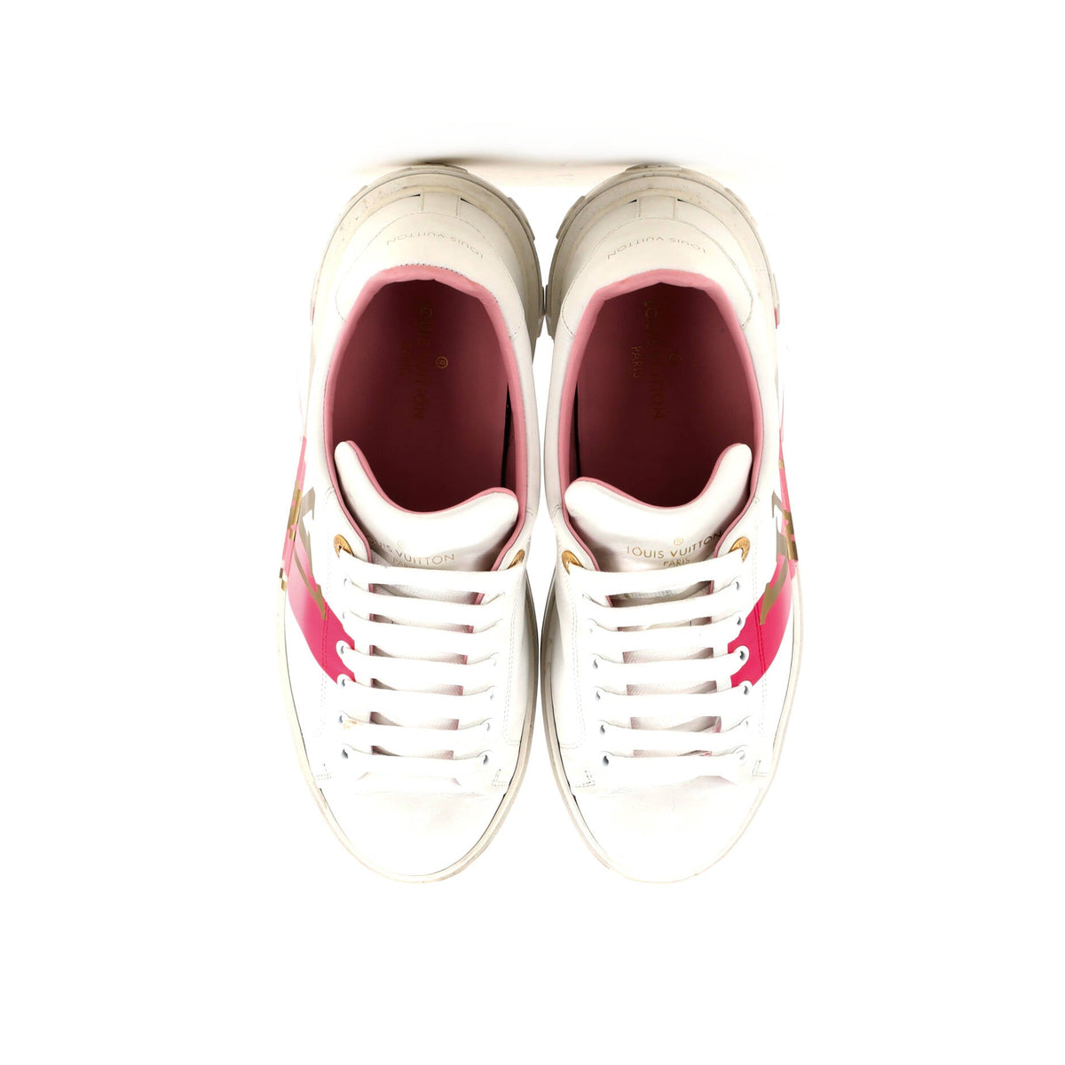 Women's Time Out Sneakers Wild at Heart Monogram Print Leather