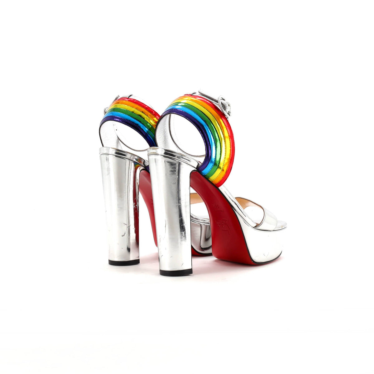 Women's Arkendisc Alta Platform Sandals Metallic Leather 130