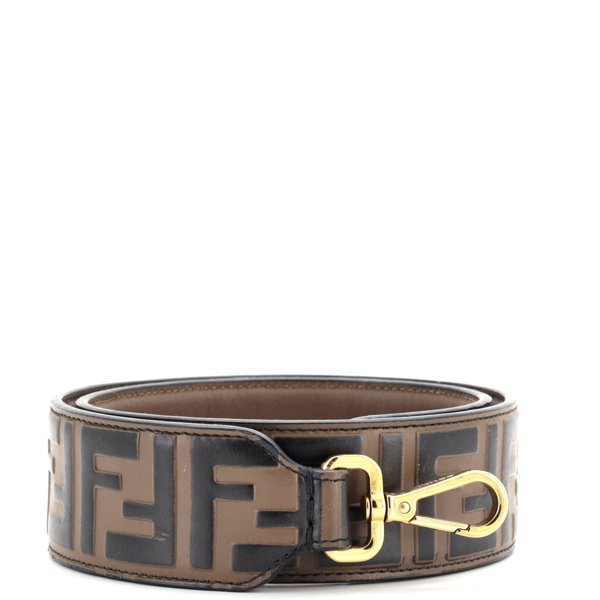 Strap You Shoulder Strap Zucca Embossed Leather