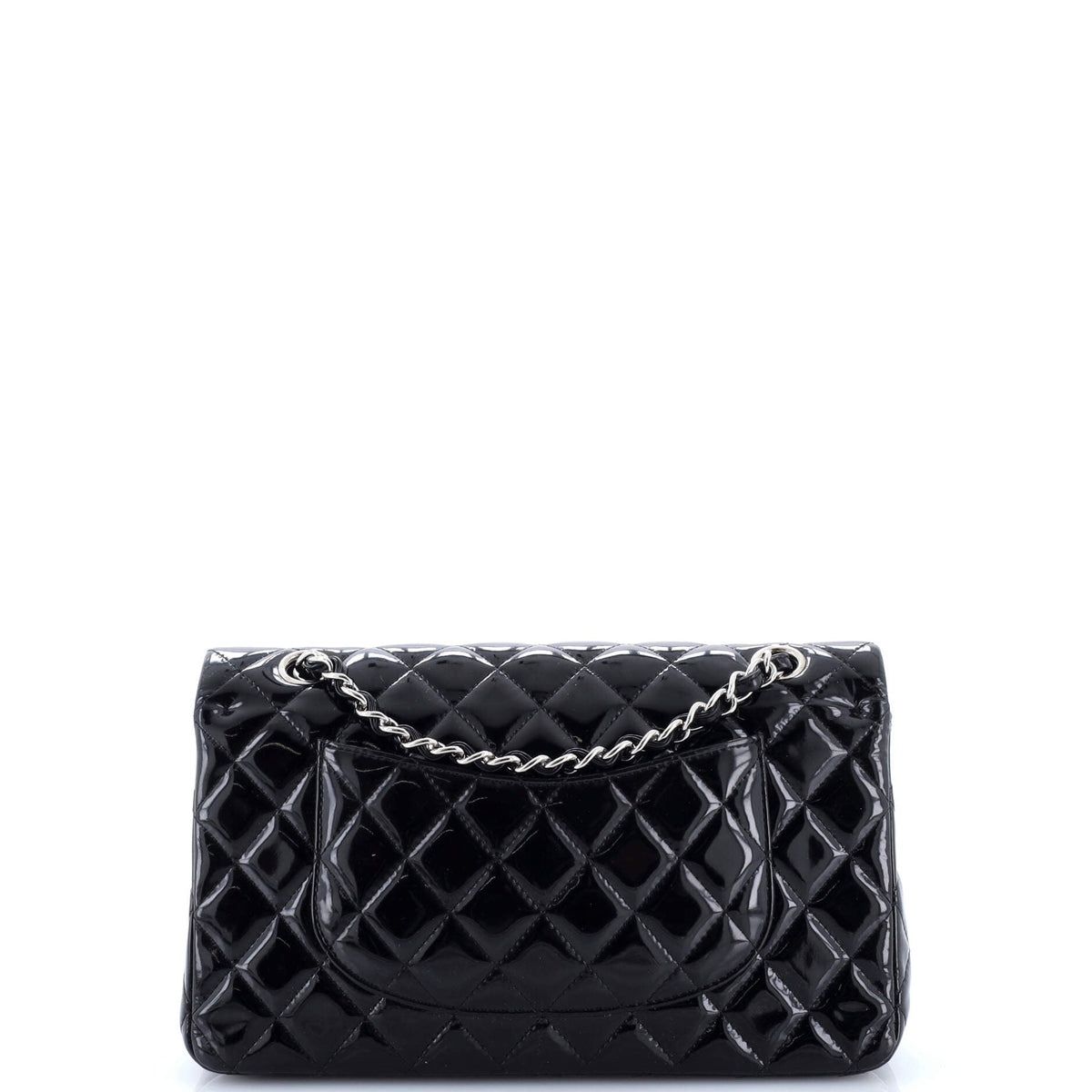 Classic Double Flap Bag Quilted Patent Medium