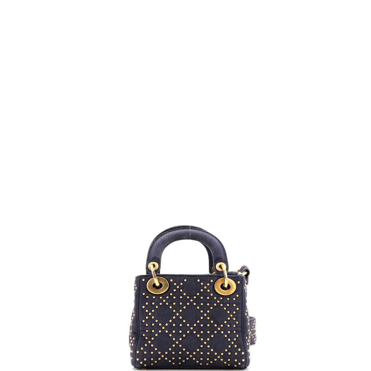 Supple Lady Dior Bag Cannage Studded Denim Mini