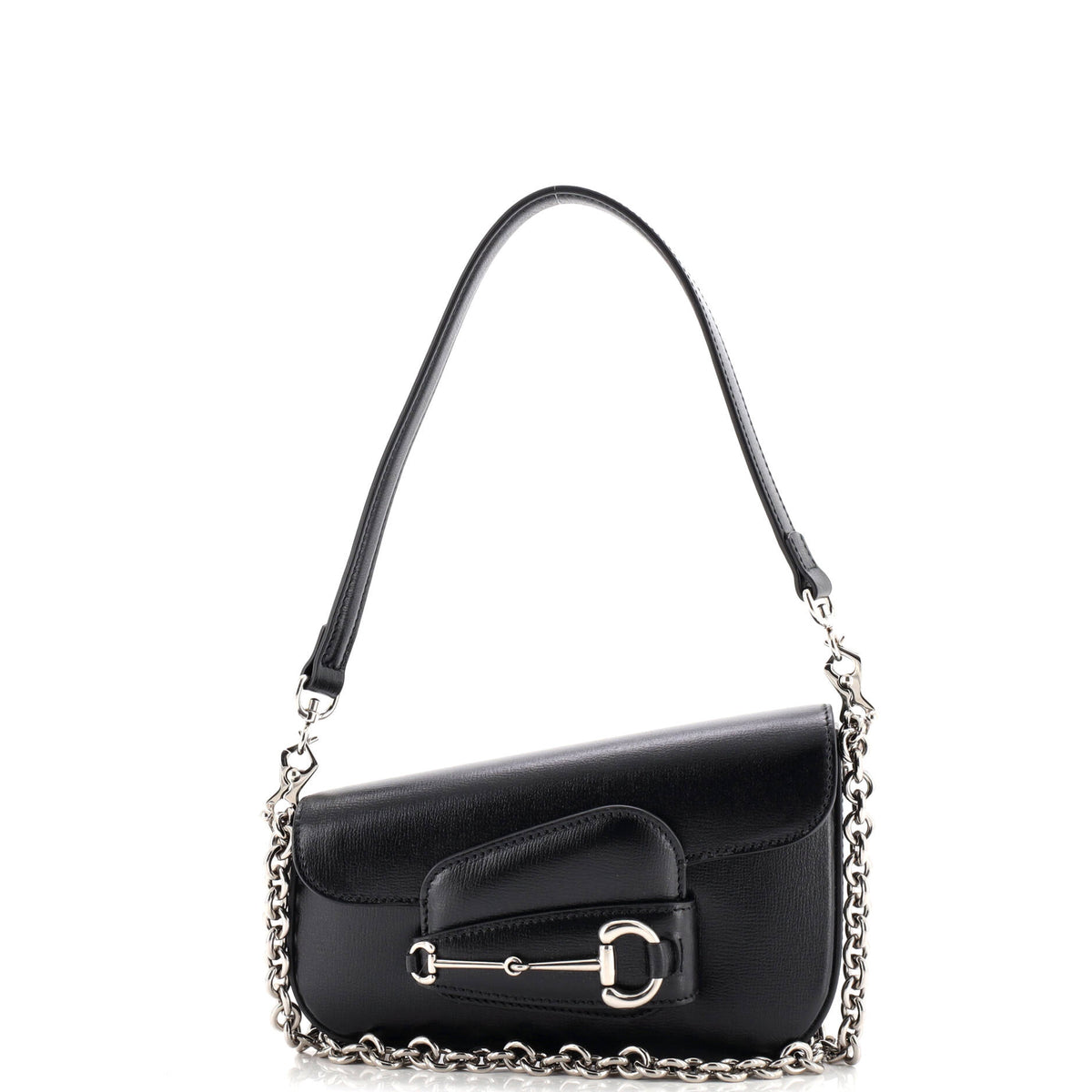 Horsebit 1955 Asymmetric Shoulder Bag Leather Mini