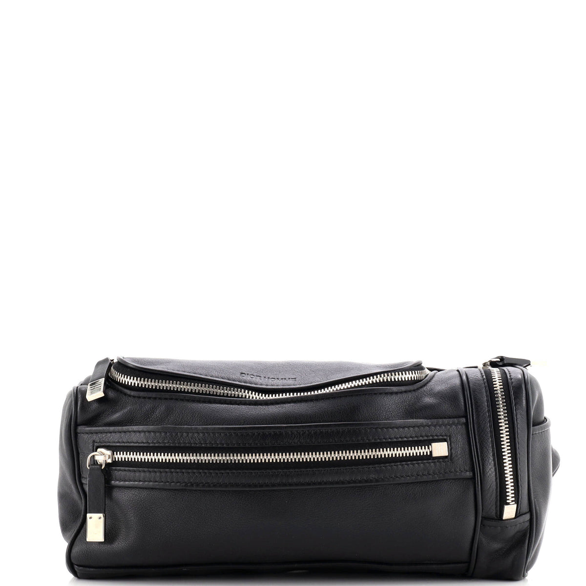 Homme Multi Pocket Waist Bag Leather