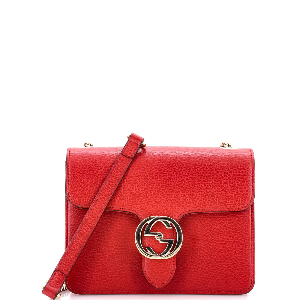 Interlocking Shoulder Bag Leather Small