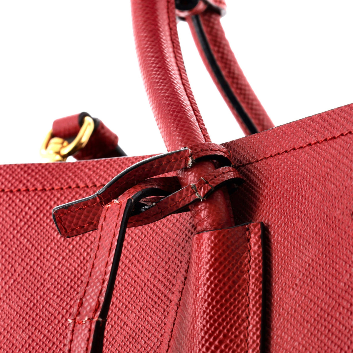 Cuir Double Tote Saffiano Leather Medium