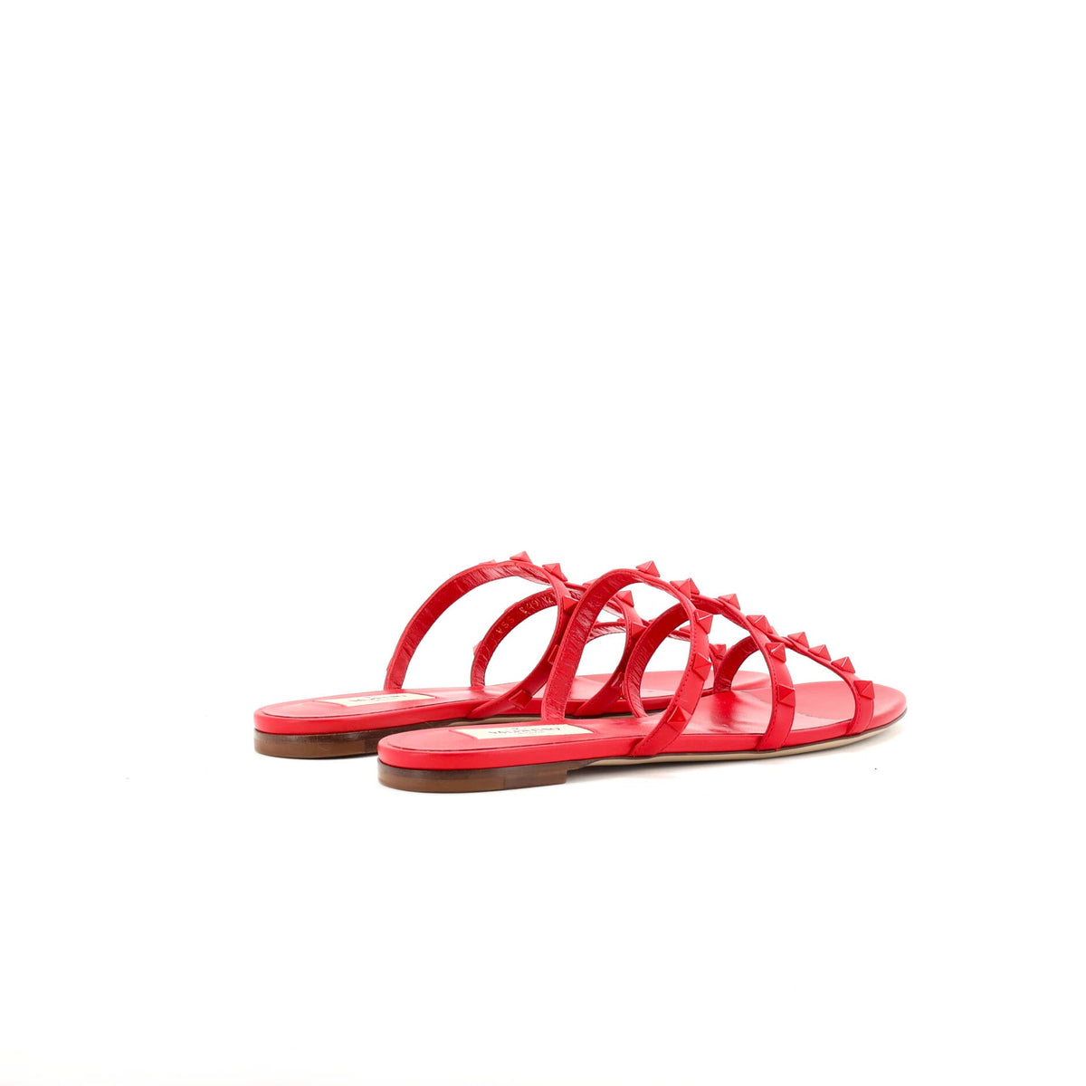 Women's Multi Strap Rockstud Flat Sandals Leather