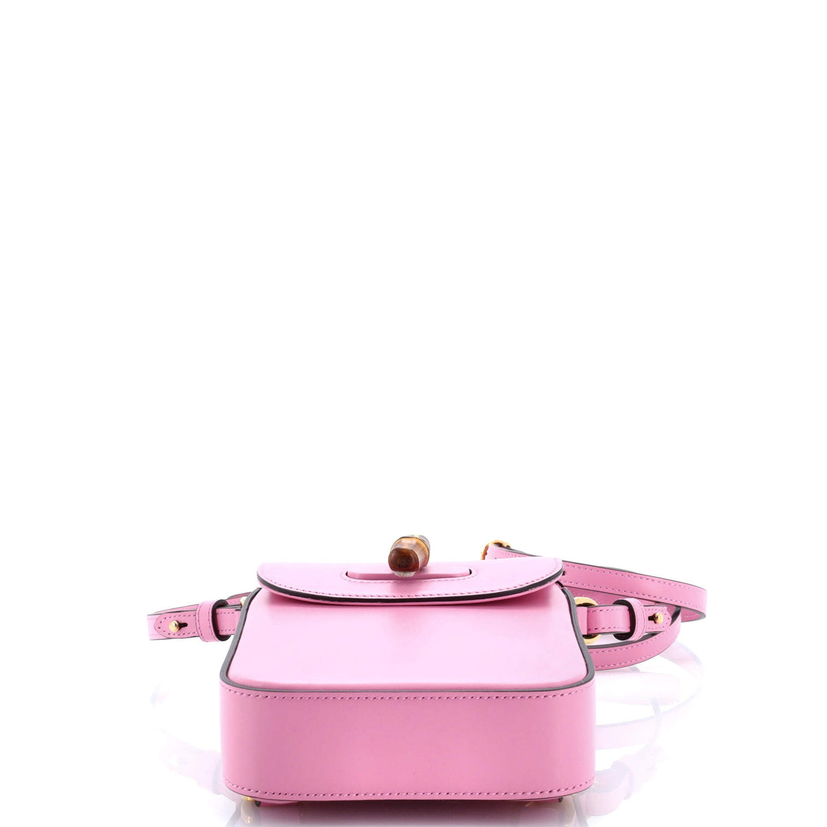 Bamboo Top Handle Backpack Leather Mini