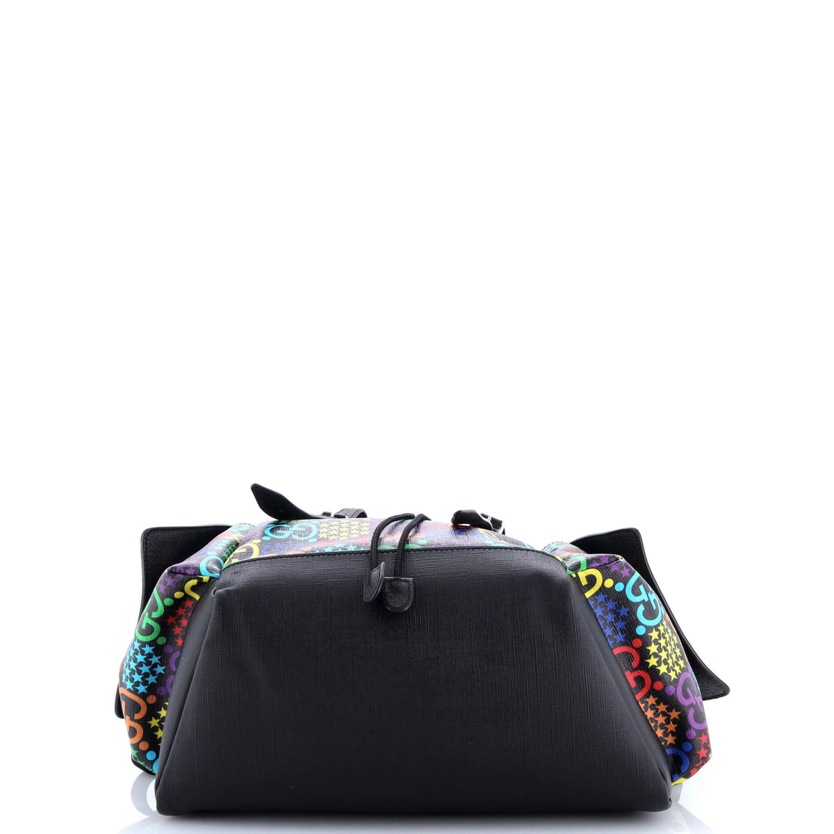 Double Pocket Belt Backpack Psychedelic Print GG Coated Canvas Medium