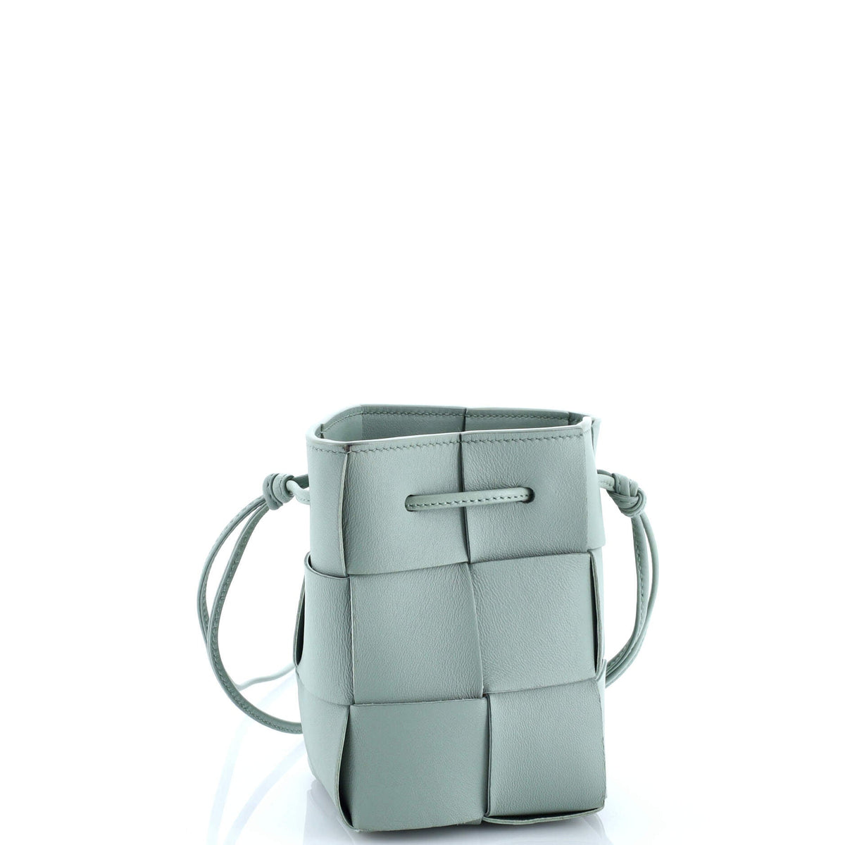 Cassette Bucket Bag Maxi Intrecciato Leather Mini