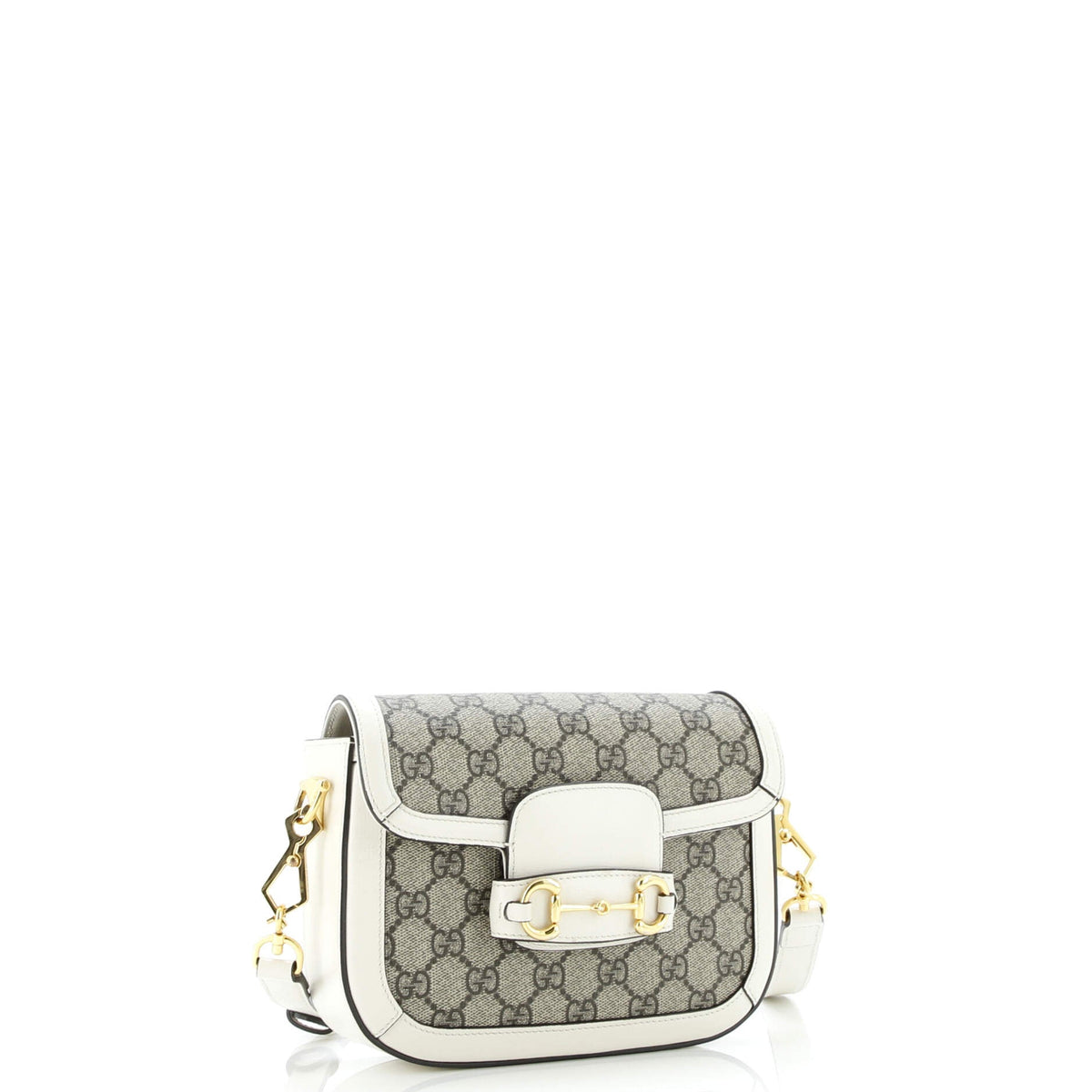 Horsebit 1955 Shoulder Bag GG Coated Canvas with Leather Mini