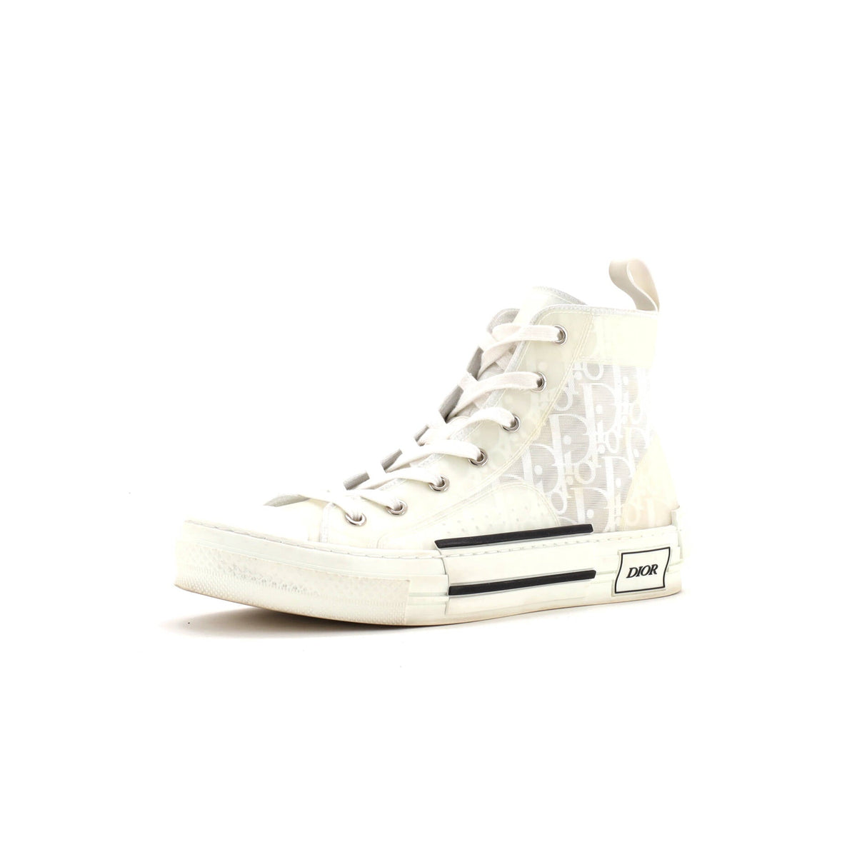 Women's B23 High-Top Sneakers Oblique Coated Canvas and PVC