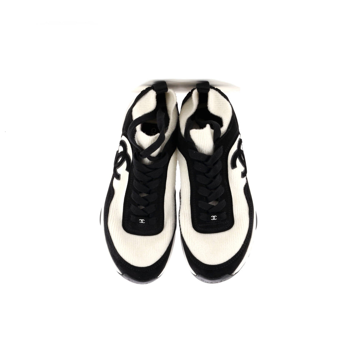 Women's CC Low-Top Sneakers Suede and Knit Fabric