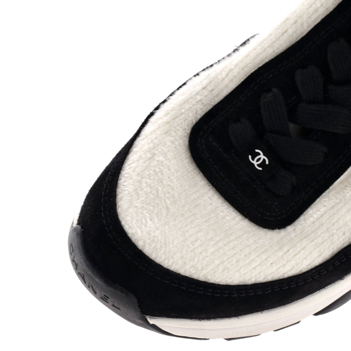 Women's CC Low-Top Sneakers Suede and Knit Fabric