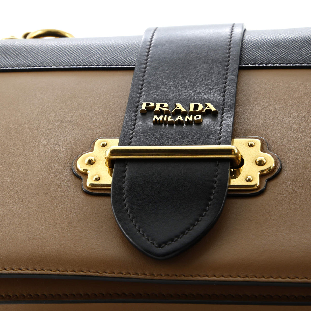 Cahier Crossbody Bag Leather and Saffiano Leather Large