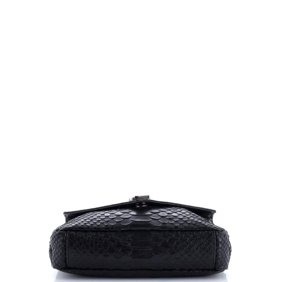 Classic Monogram College Bag Python Embossed Leather Medium