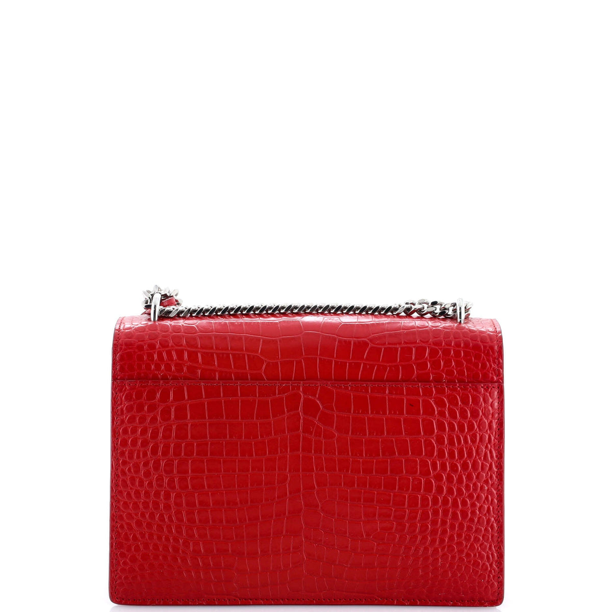 Sunset Crossbody Bag Crocodile Embossed Leather Medium