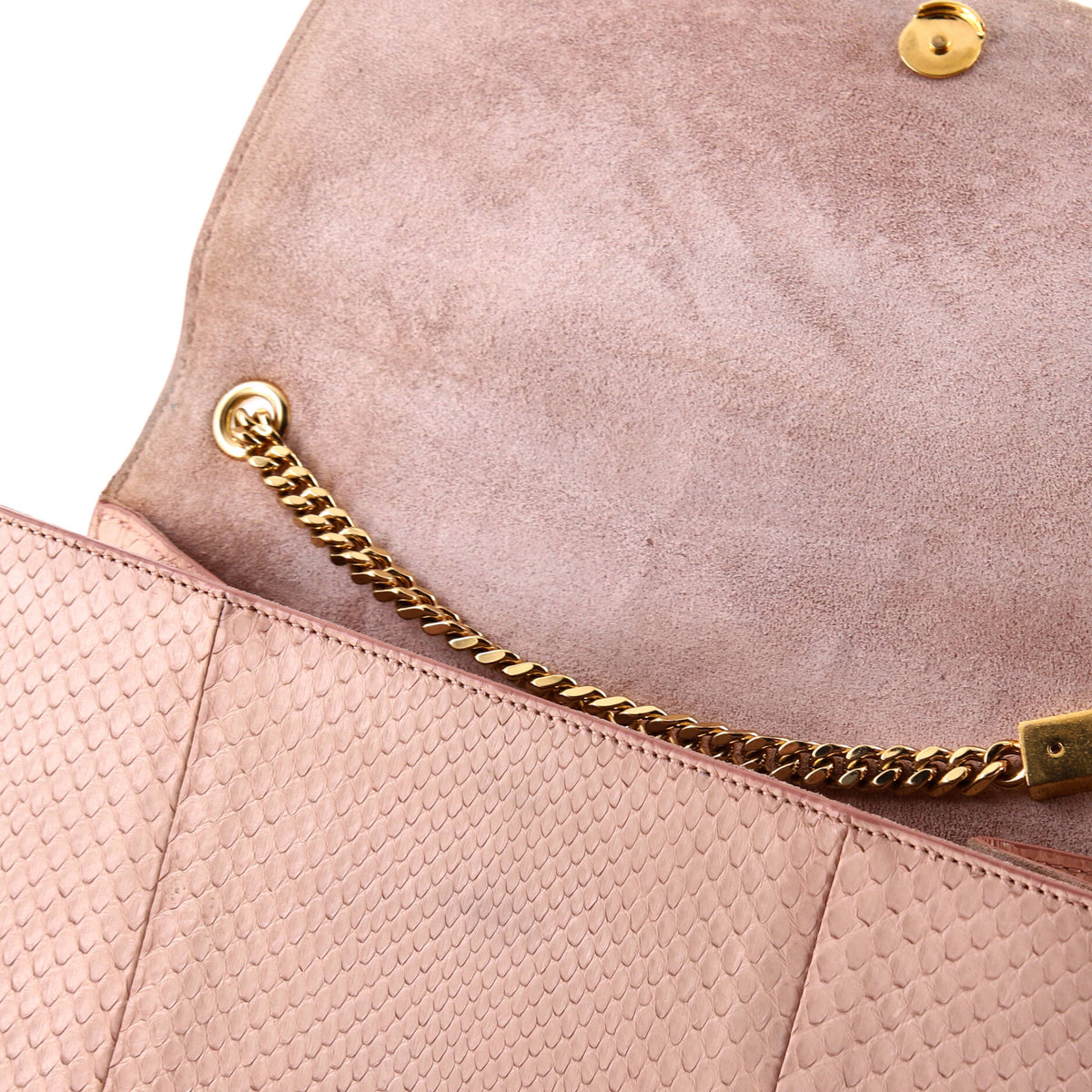 Classic Monogram Tassel Crossbody Bag Python Medium