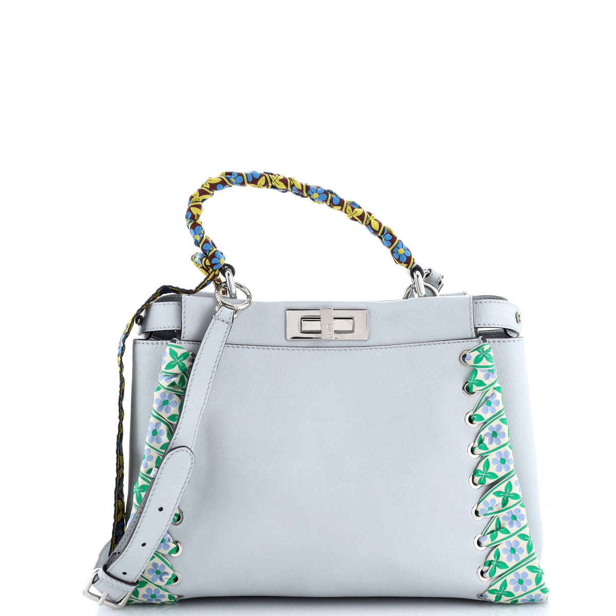 Peekaboo Bag Leather with Ribbon Whipstitch Regular