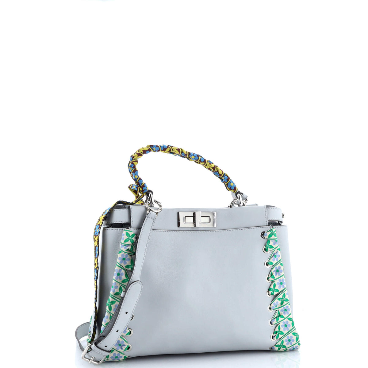 Peekaboo Bag Leather with Ribbon Whipstitch Regular