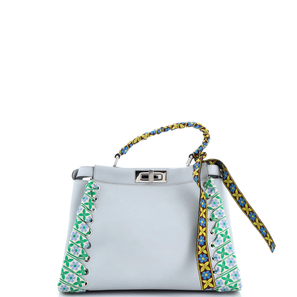 Peekaboo Bag Leather with Ribbon Whipstitch Regular