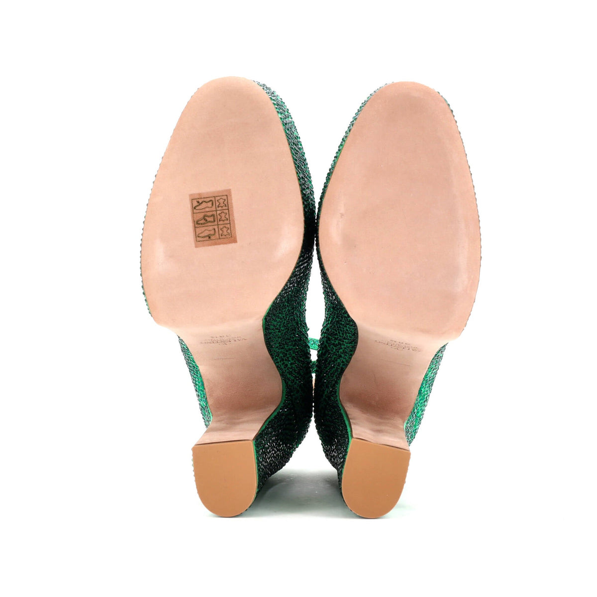 Women's Tan-Go Platform Pumps Crystal Embellished Suede 155