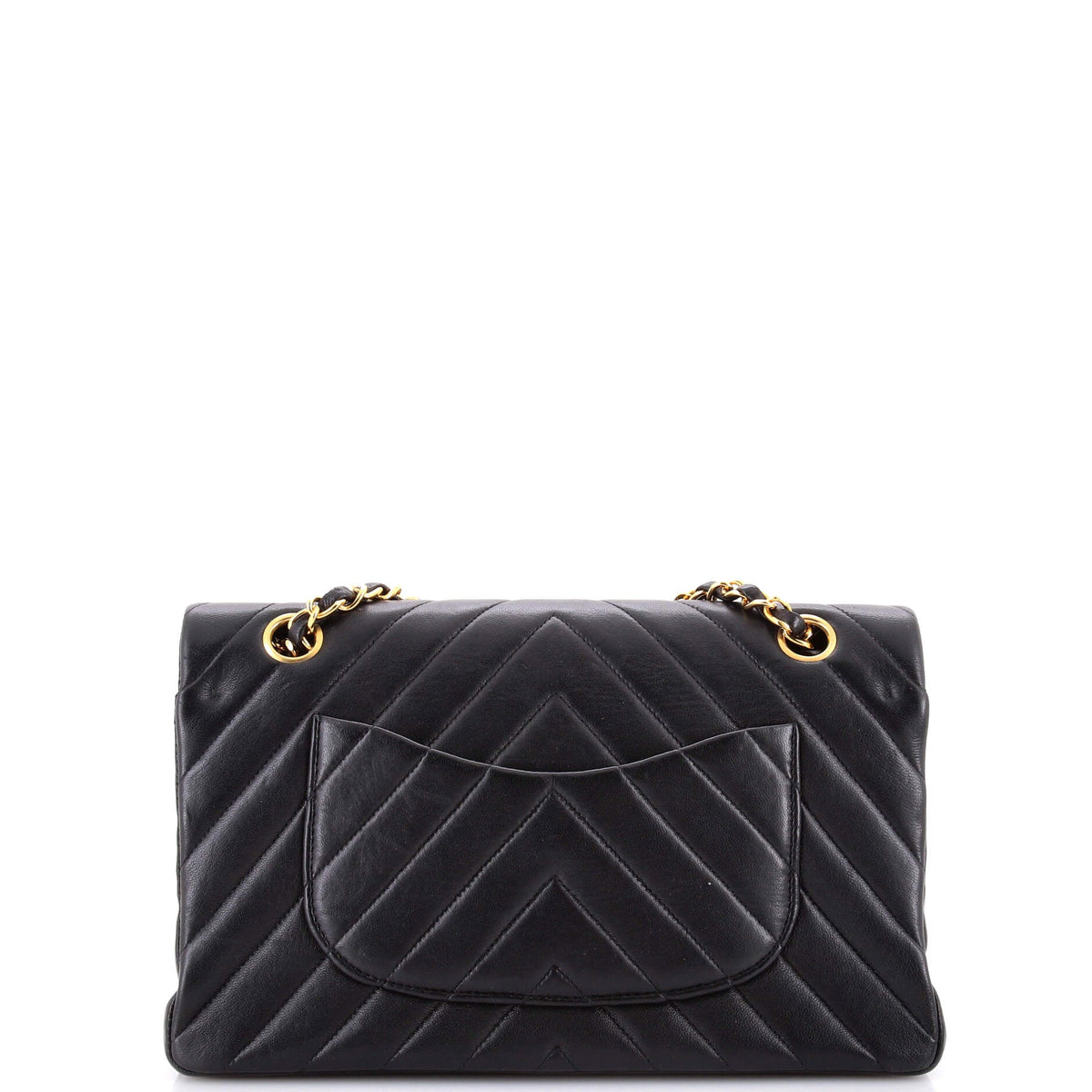 Vintage Classic Double Flap Bag Chevron Lambskin Medium