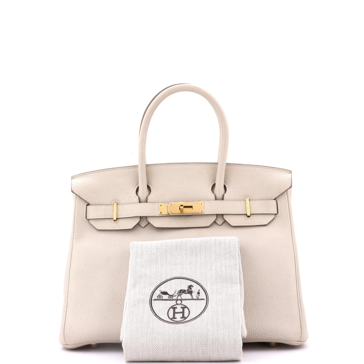 Birkin Handbag Light Togo with Gold Hardware 30
