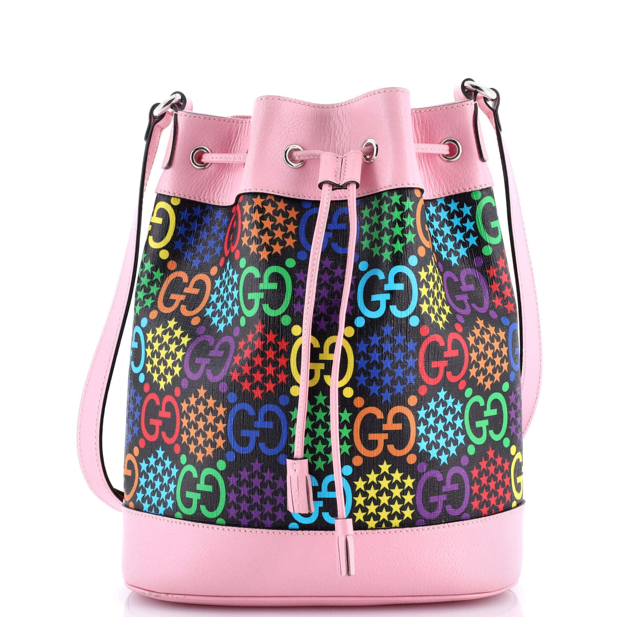 Bucket Bag Psychedelic Print GG Coated Canvas Medium