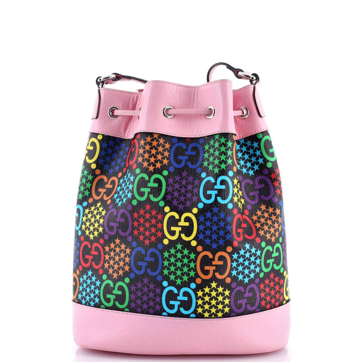Bucket Bag Psychedelic Print GG Coated Canvas Medium