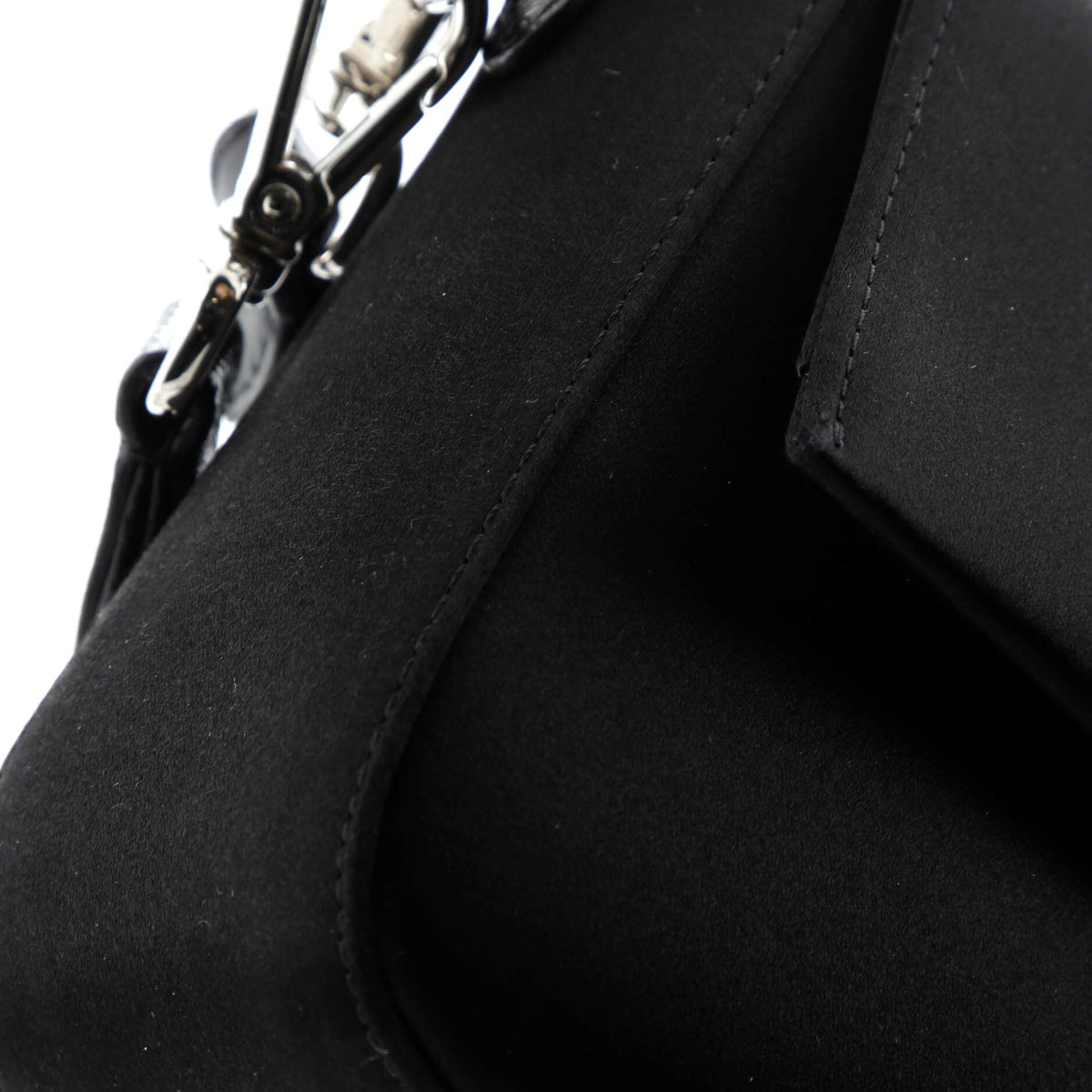 Baguette NM Bag Satin with Crystals and Karung Medium