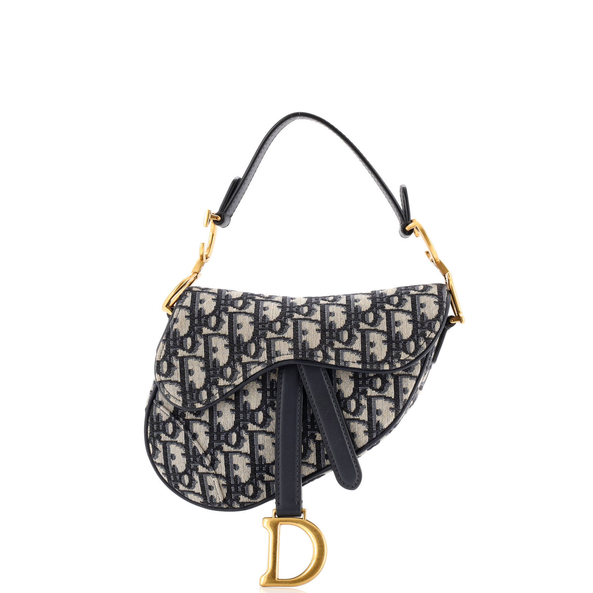 Saddle Handbag Oblique Canvas Mini