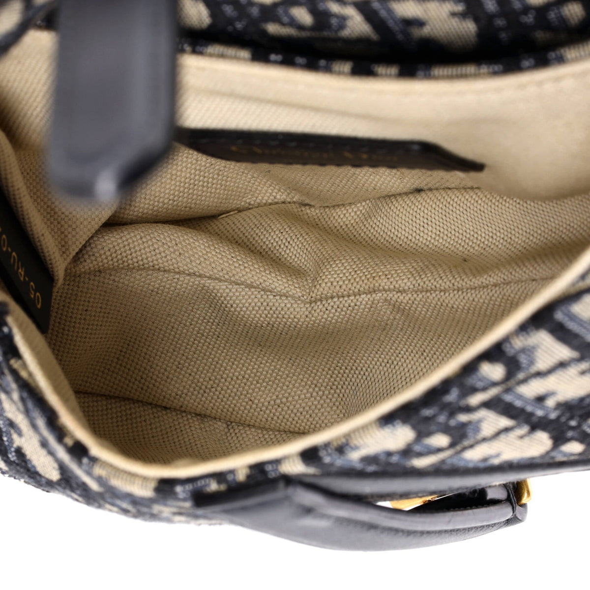 Saddle Handbag Oblique Canvas Mini