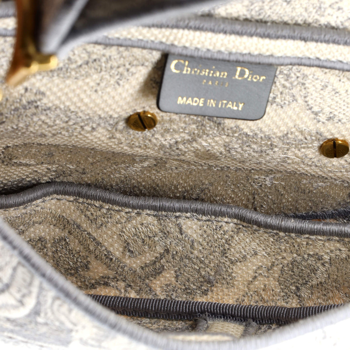 Saddle Bag Logo Embroidered Canvas Medium