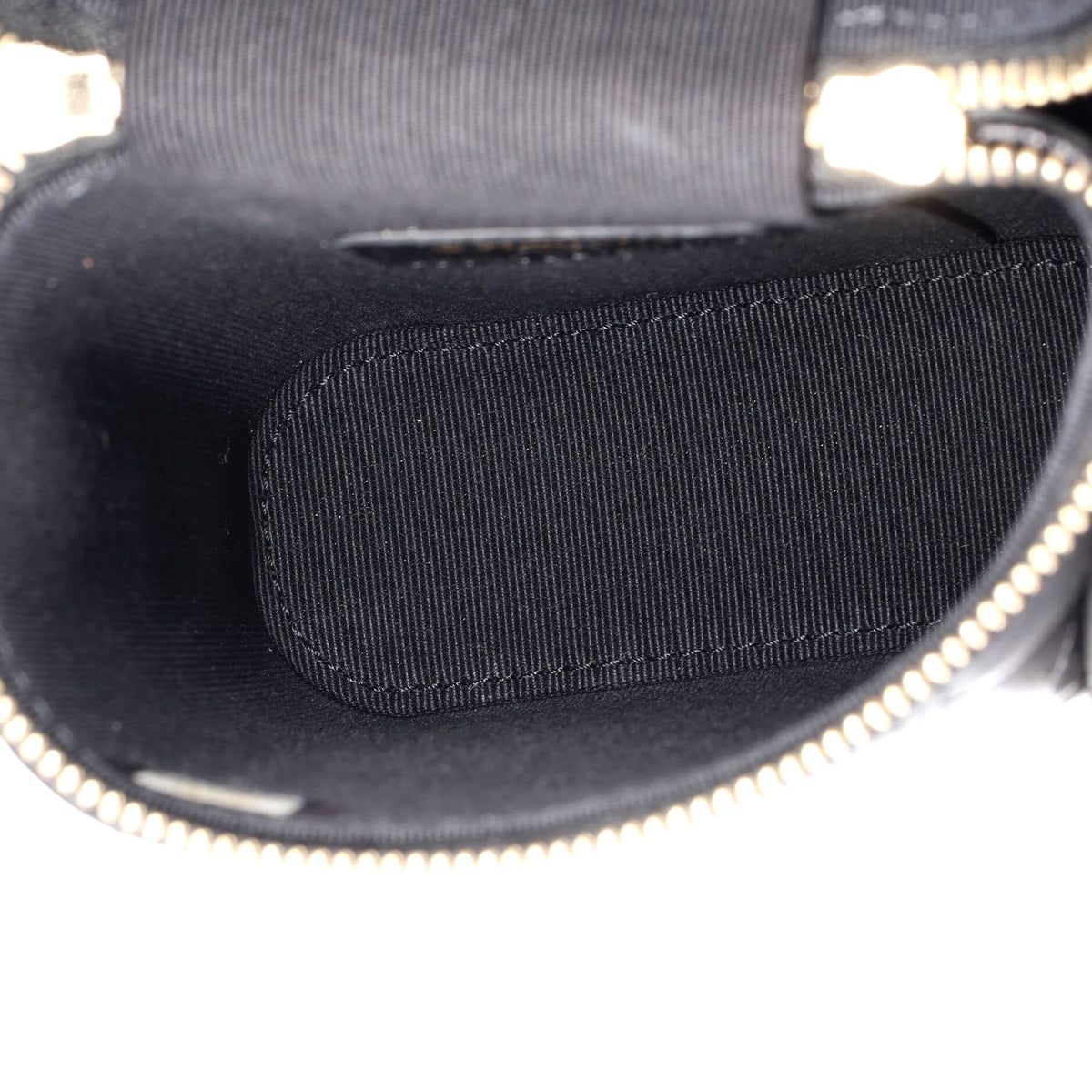 Classic Vanity Top Handle Phone Holder with Chain Quilted Lambskin