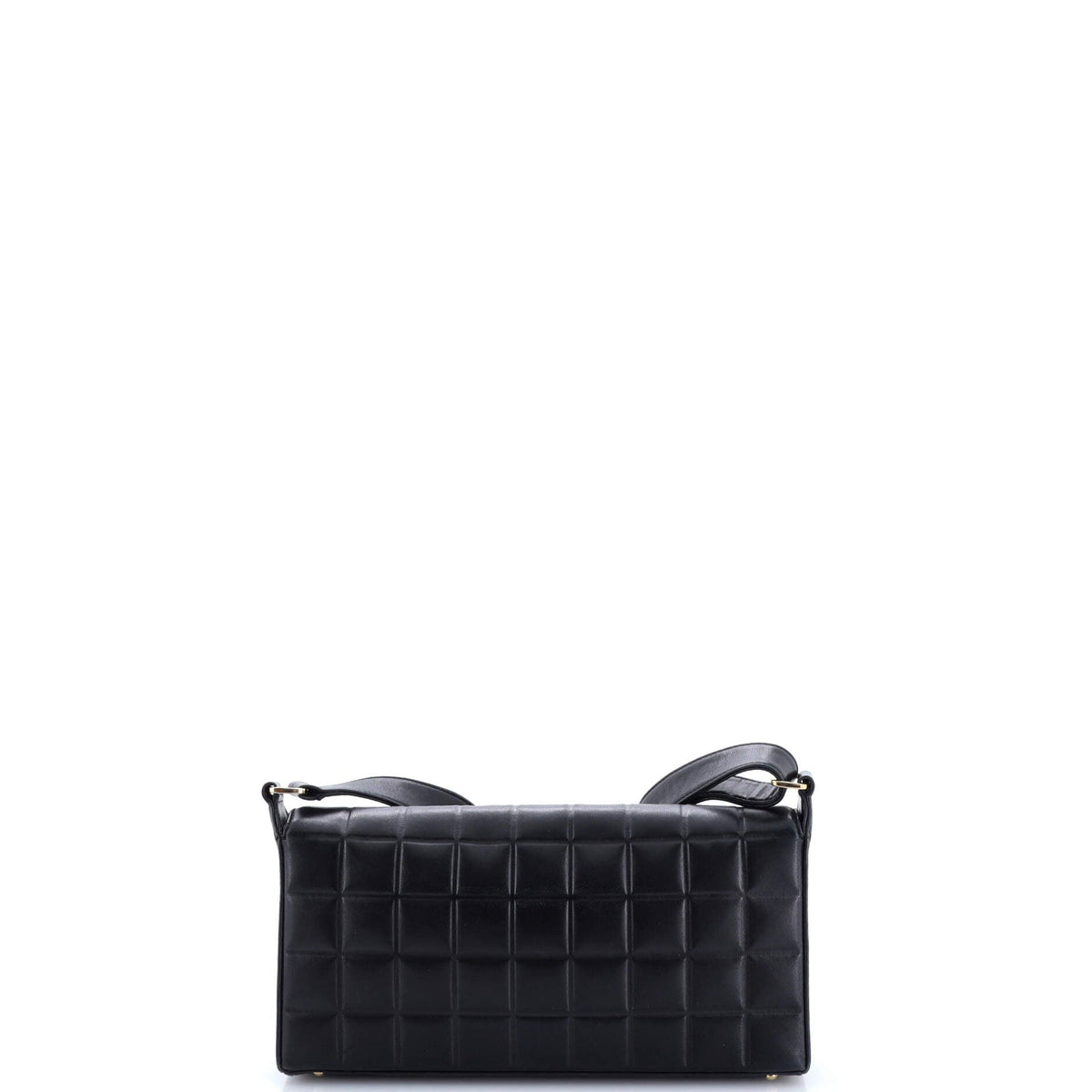 Chocolate Bar CC Flap Bag Quilted Leather East West