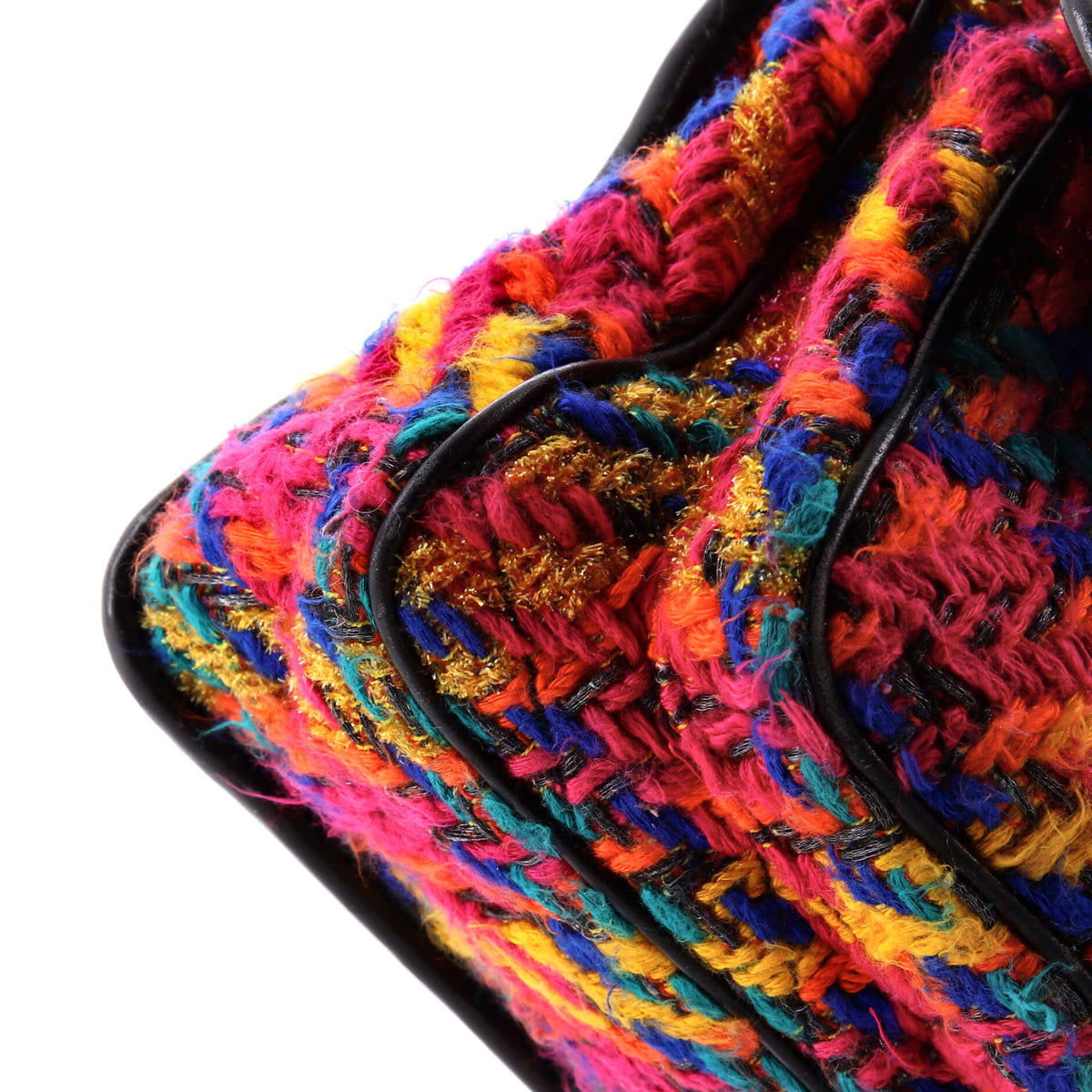Niki Chain Flap Bag Matelasse Chevron Tweed Medium