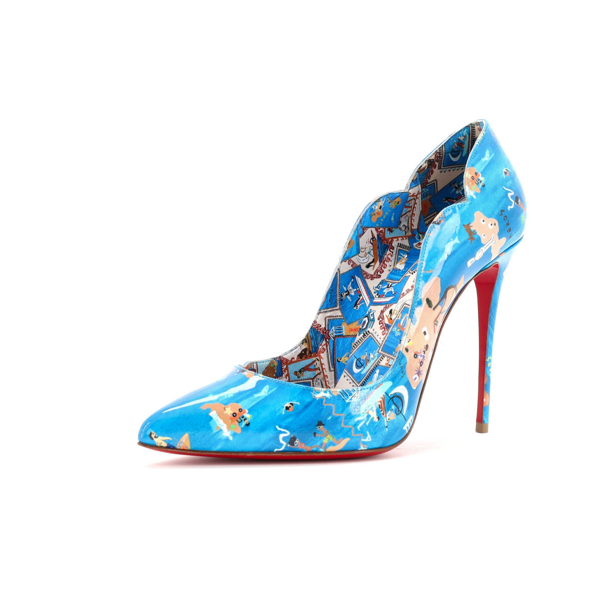 Women's Hot Chick Pumps Printed Patent 100