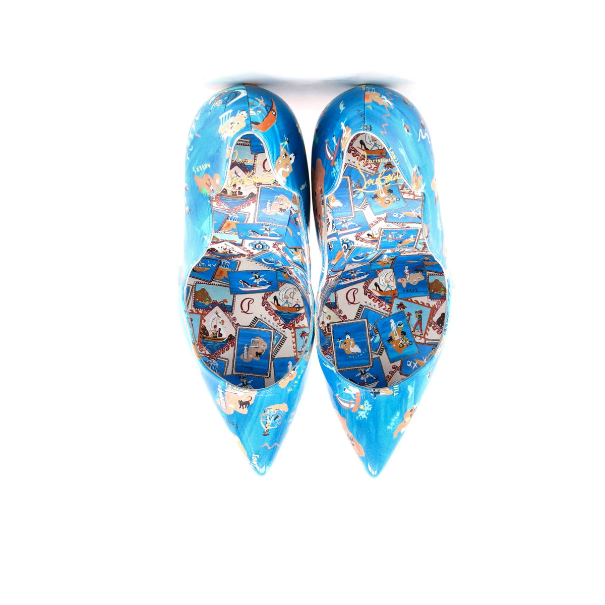 Women's Hot Chick Pumps Printed Patent 100