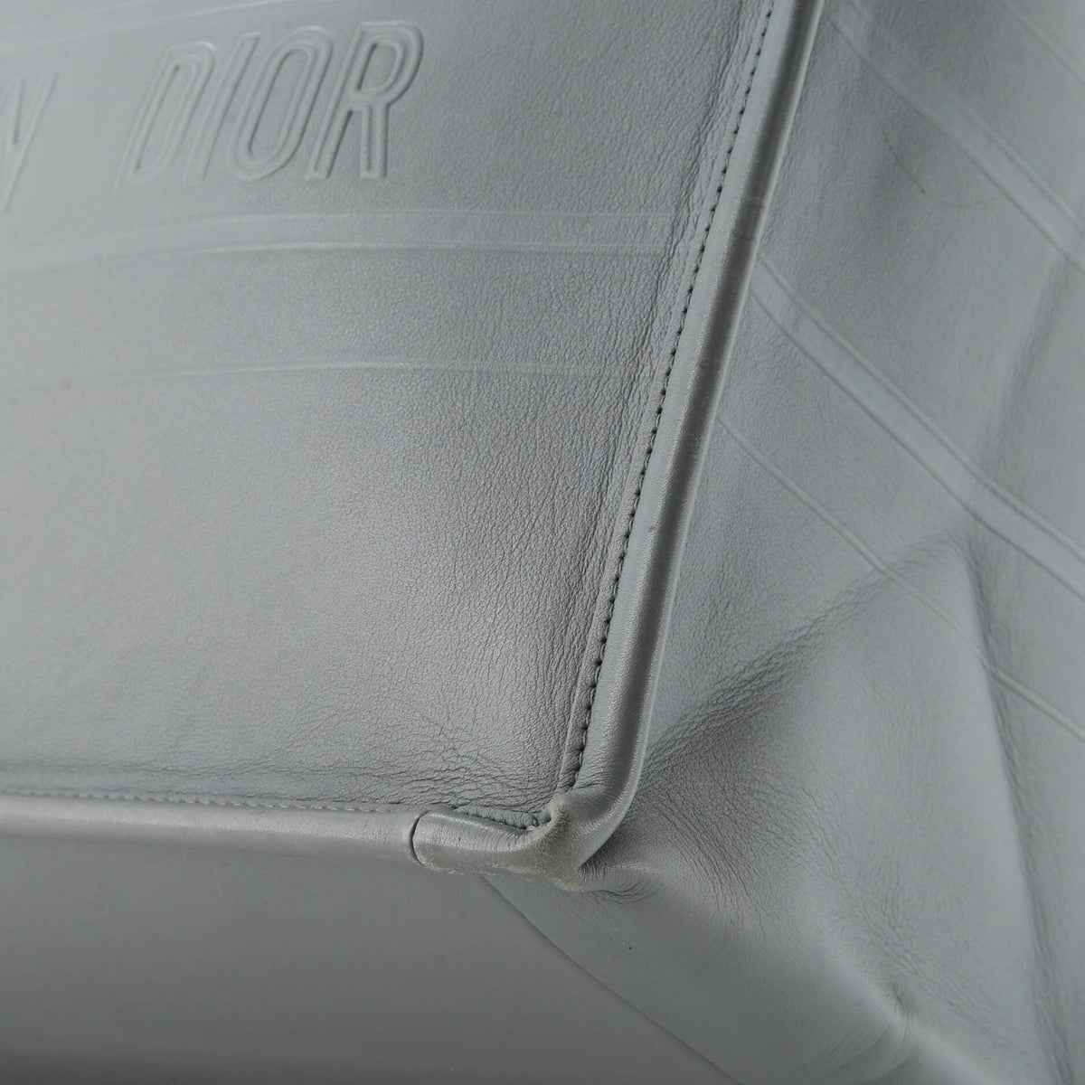 Book Tote Embossed Leather Medium