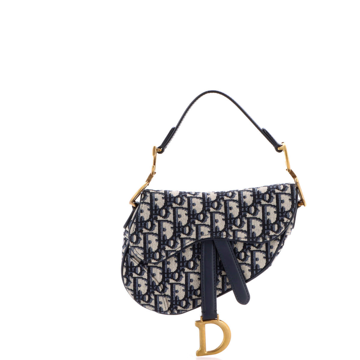 Saddle Handbag Oblique Canvas Mini