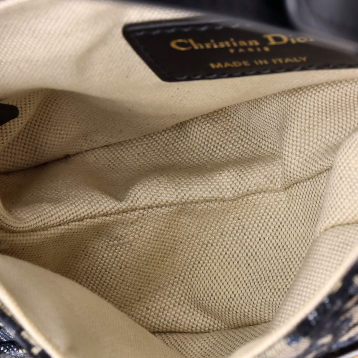 Saddle Handbag Oblique Canvas Mini