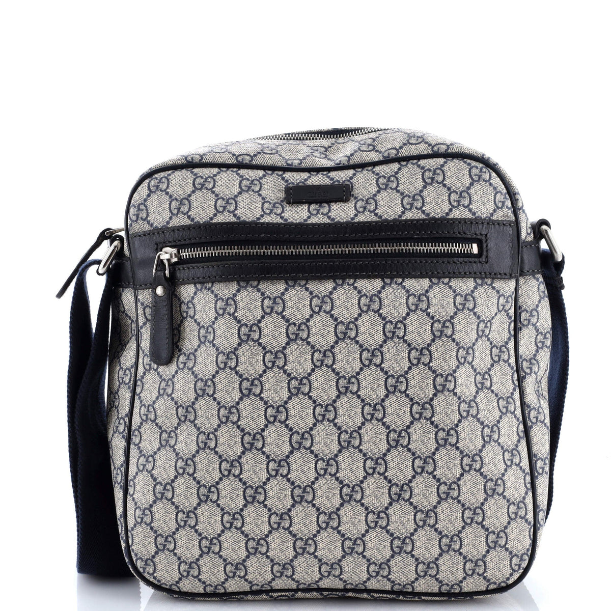 Front Zip Messenger GG Coated Canvas Medium