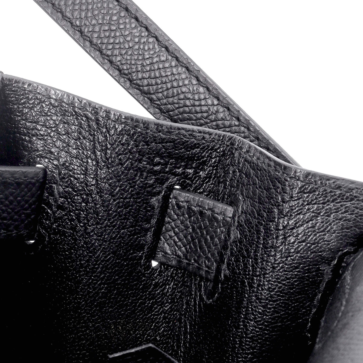 Kelly Handbag Noir Epsom with Gold Hardware 28