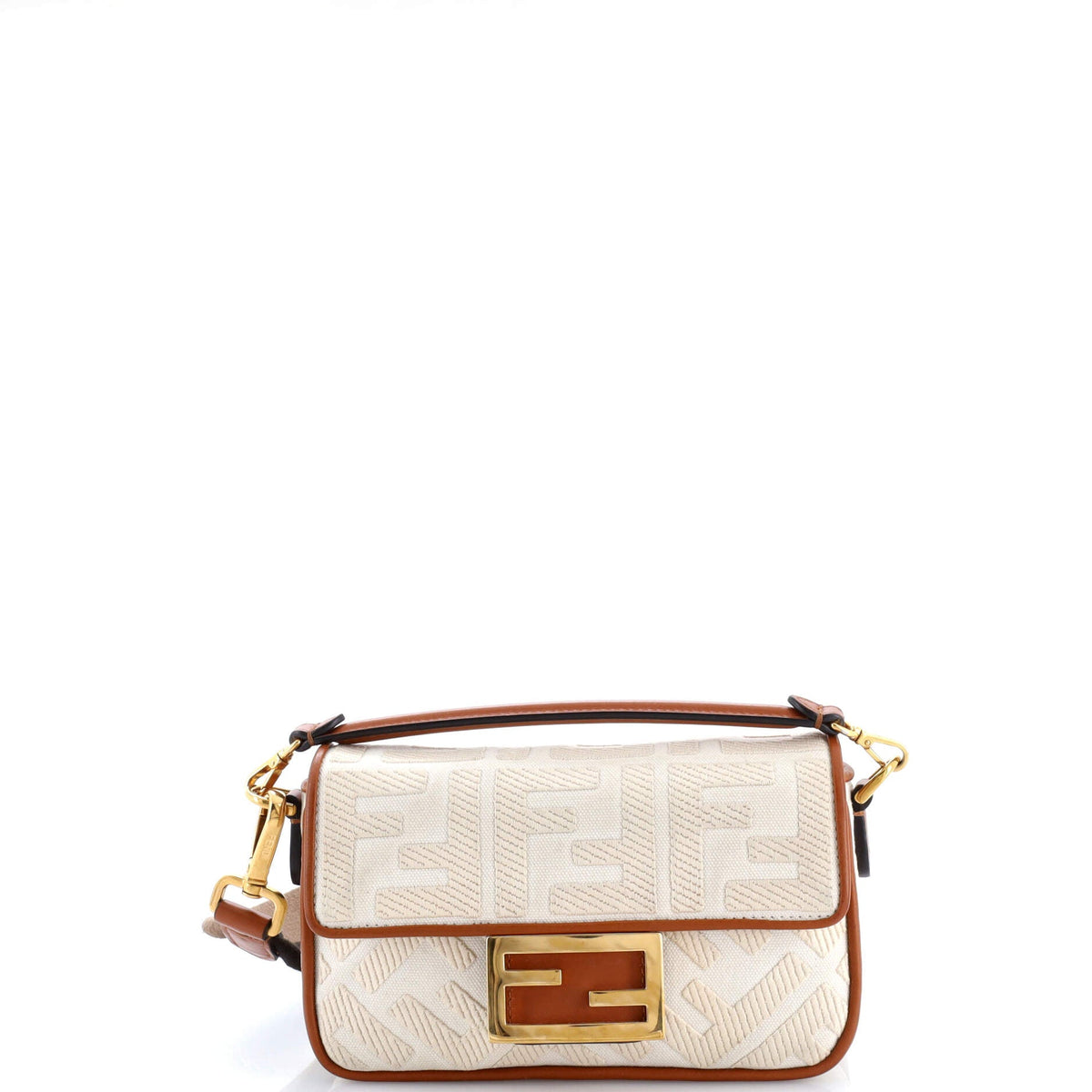 Baguette NM Bag Zucca Embroidered Canvas Mini