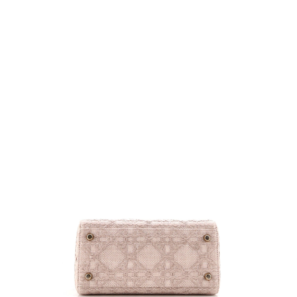 Lady D-Lite Bag Cannage Embroidered Raffia Medium