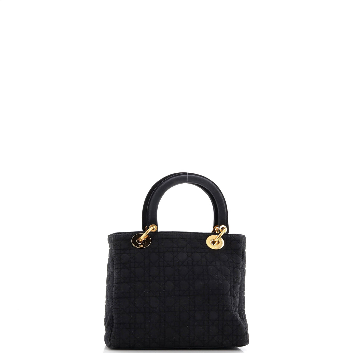 Vintage Lady Dior Bag Cannage Quilt Nylon Medium
