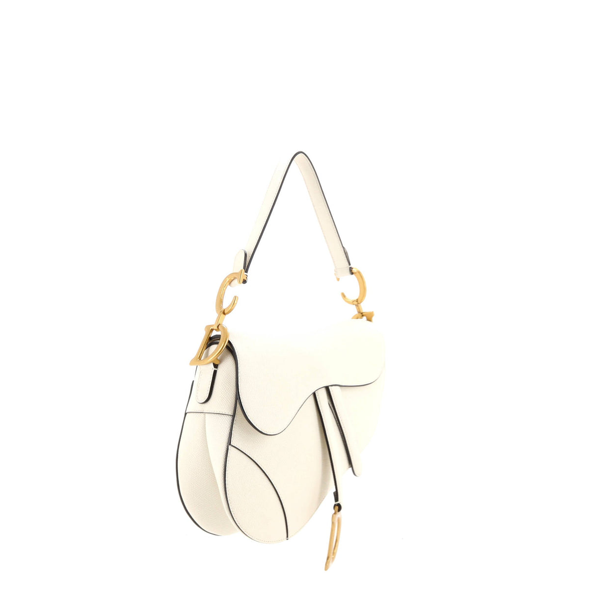 Saddle Handbag with Strap Leather Medium