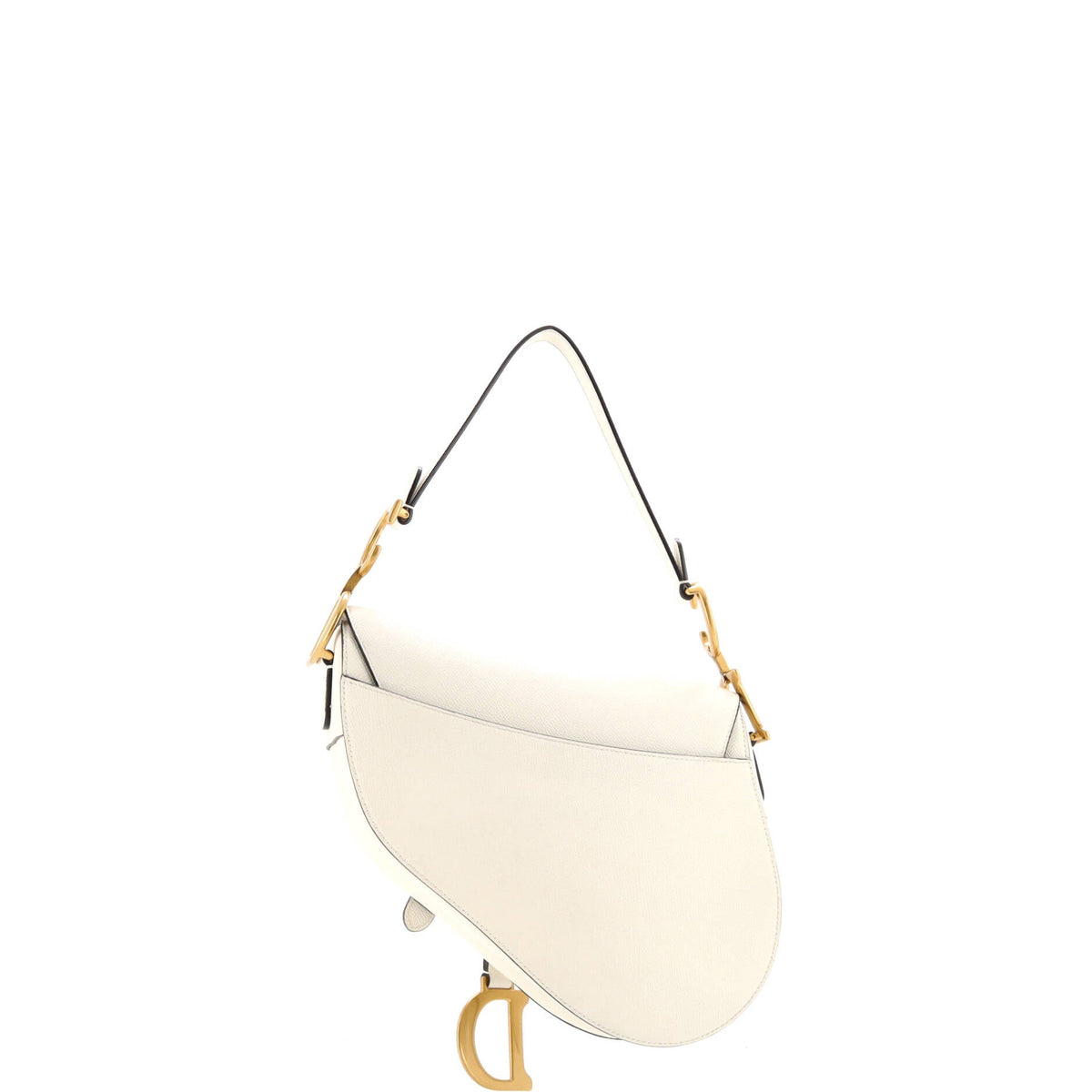 Saddle Handbag with Strap Leather Medium