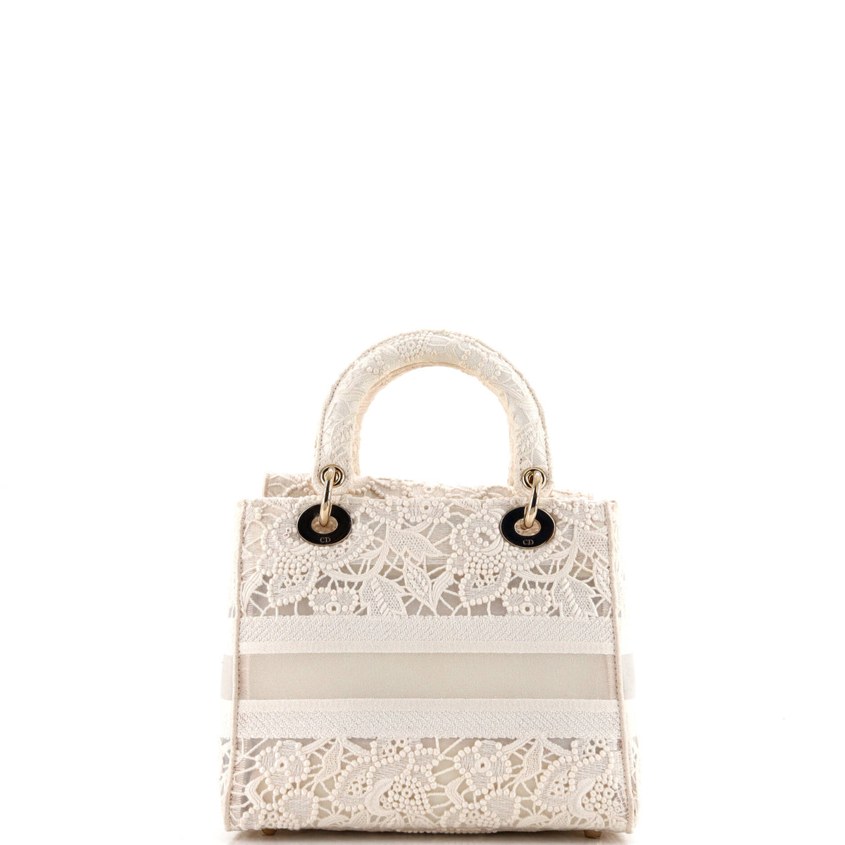 Lady D-Lite Bag Embroidery with Macrame Effect Medium